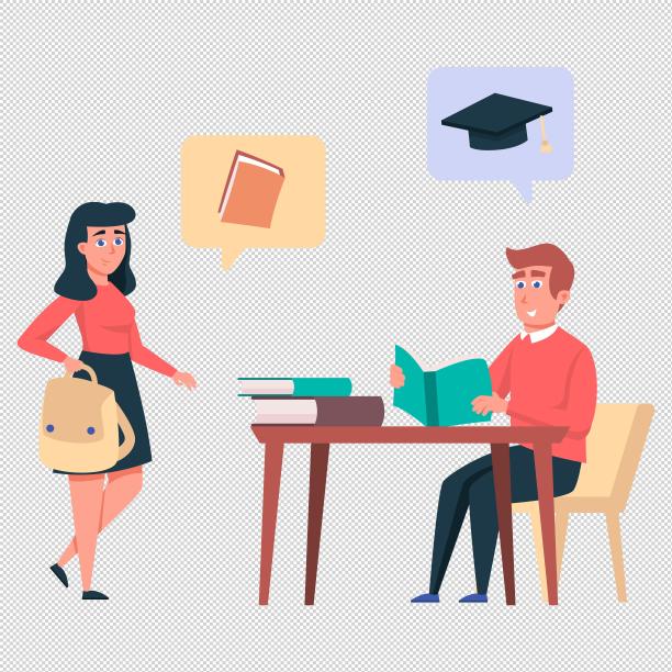 男女书包课桌图片下载