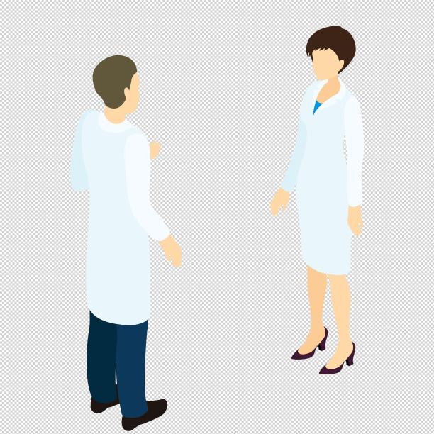 男女医生面对面图片下载