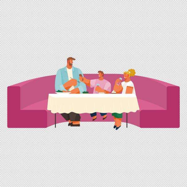 男人小孩面包图片下载