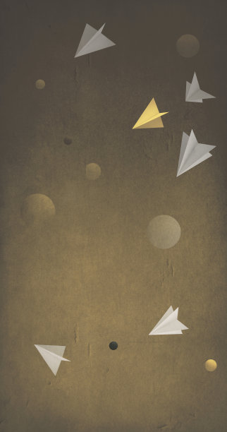 垃圾摇滚背景与行星和飞机图片下载