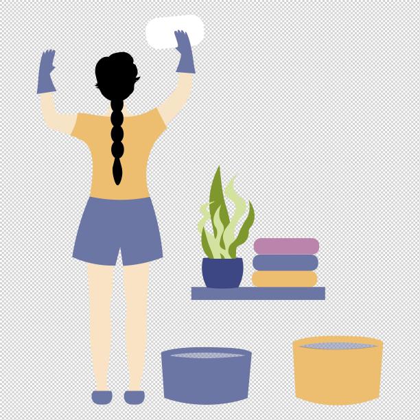 女人手套盆栽图片下载