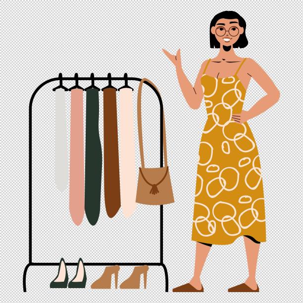 女人衣架丝袜高跟鞋图片下载