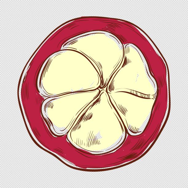 山竹水果切开图片下载