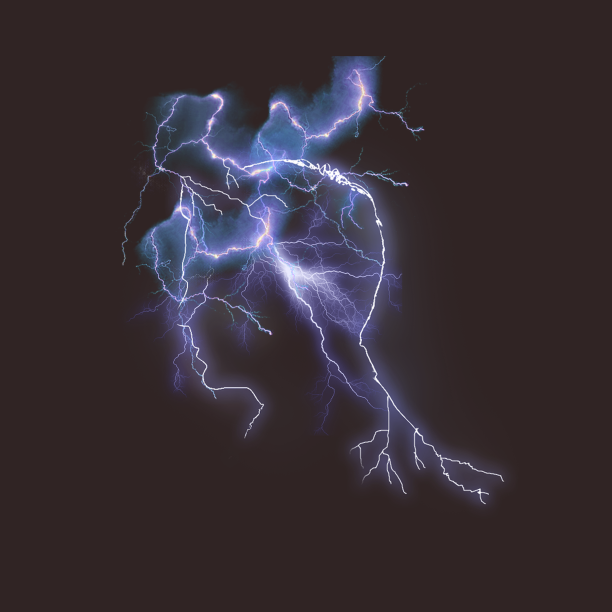 闪电纹理元素图片下载