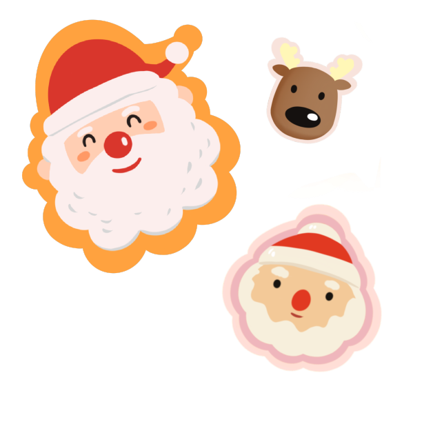 圣诞老人贴纸图片下载