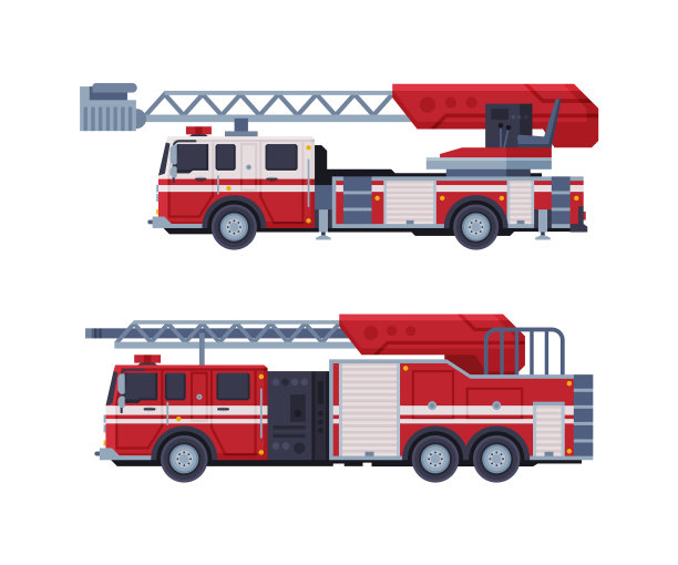 救火用的消防车或消防车图片下载