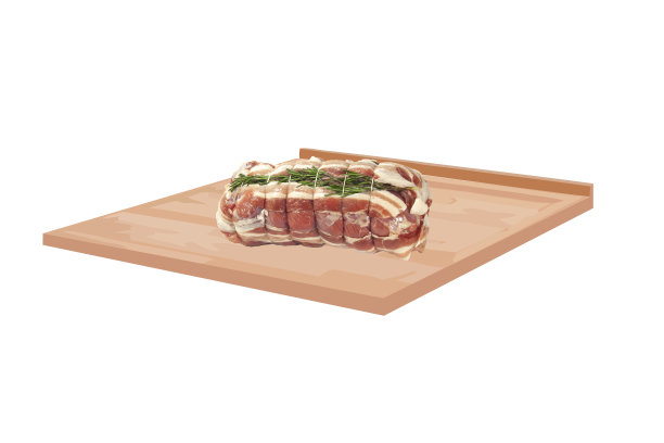 砧板上的烤牛肉图片下载