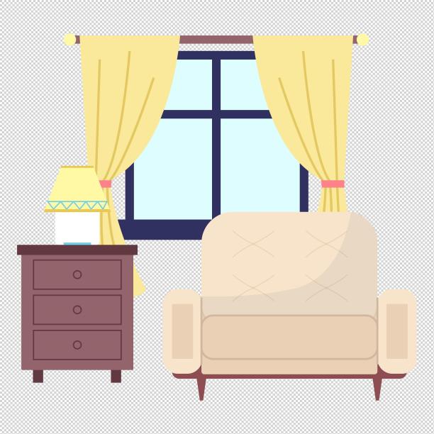 台灯柜子沙发图片下载