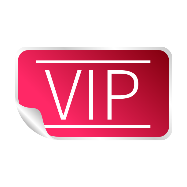 红色VIP标志金属卡片图片下载