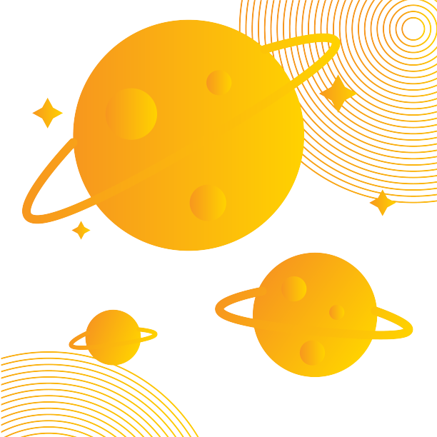 黄色宇宙星球星体图片下载