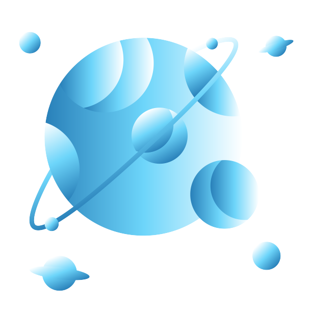 水蓝色宇宙星球星体图片下载