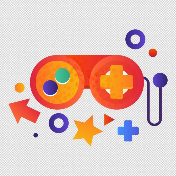 游戏手柄箭头五角星图片下载