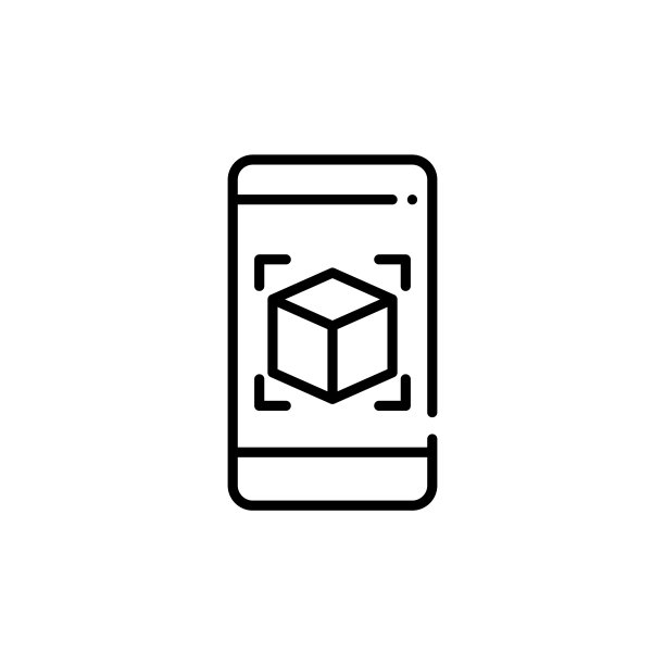 智能手机上的增强现实3d图像。像素完美，可编辑的描边图标图片下载