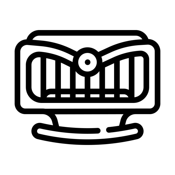 摇摆床线条图标矢量图图片下载