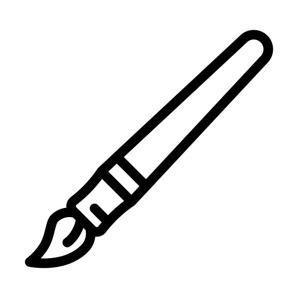 画线图标矢量插图的流苏文具图片下载