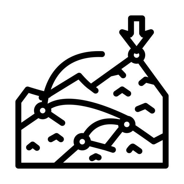 目标与成就直线图标图片下载