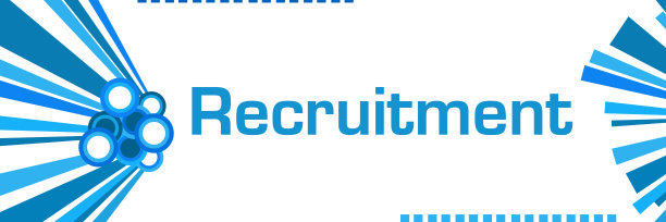招聘蓝色水平图图片下载