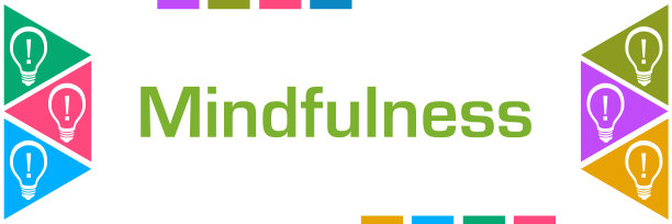 正念彩色三角形两面灯泡图片下载