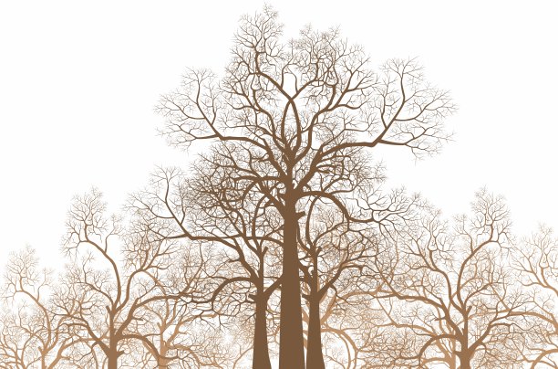 森林向量背景图片下载