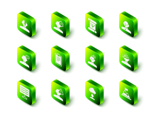 心理学问题解决方案、心理学书籍、泪眼、脑震荡、头痛、山顶旗帜、梦想、沮丧和寻找图标矢量素材图片下载