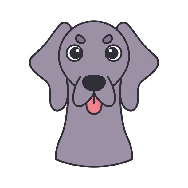 孤立的可爱的化身一个大丹犬品种向量图片下载