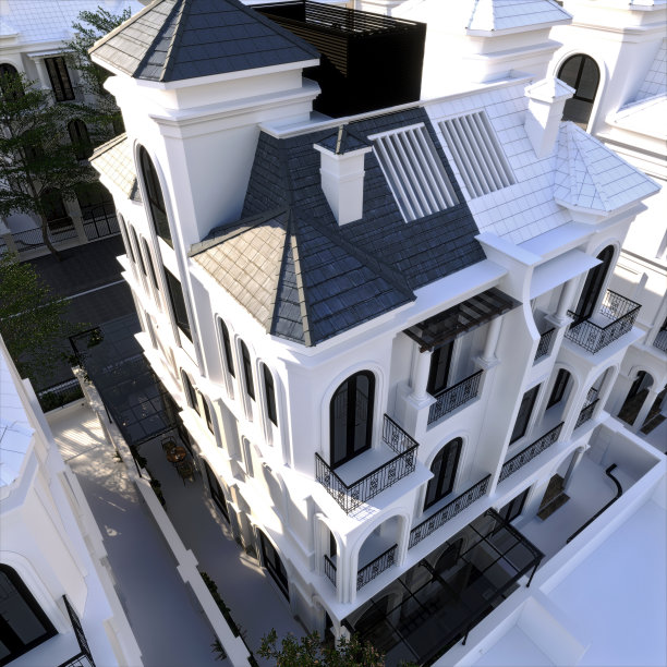 建筑外部视图的3d渲染图片下载