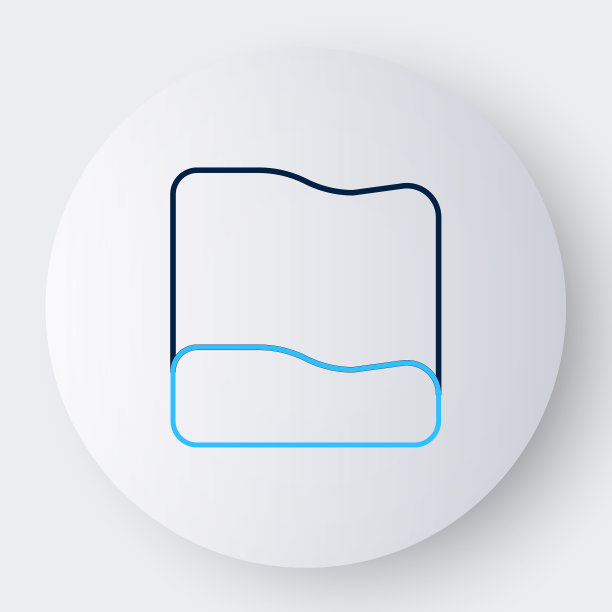 直线矩形枕头图标孤立在白色背景上。缓解的迹象。骨科枕头。色彩斑斓的轮廓的概念。向量图片下载