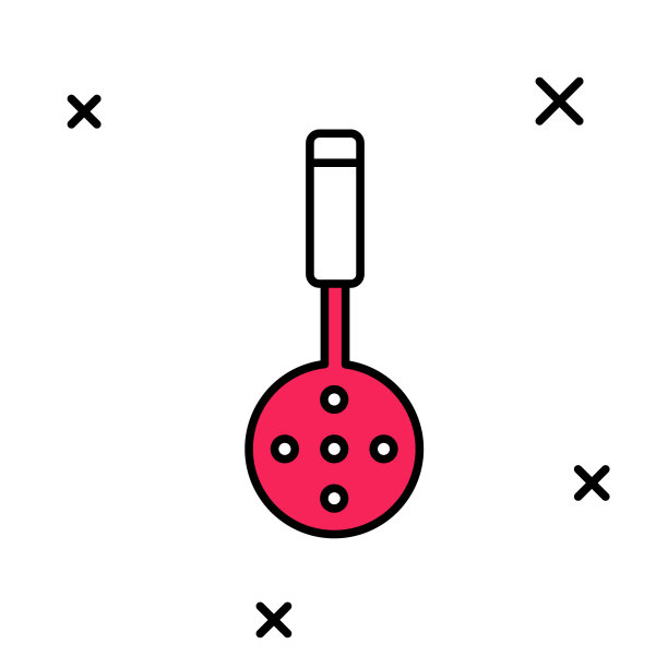 填充轮廓刮刀图标孤立在白色背景上。厨房抹刀图标。烧烤抹刀迹象。烧烤和烧烤工具。向量图片下载