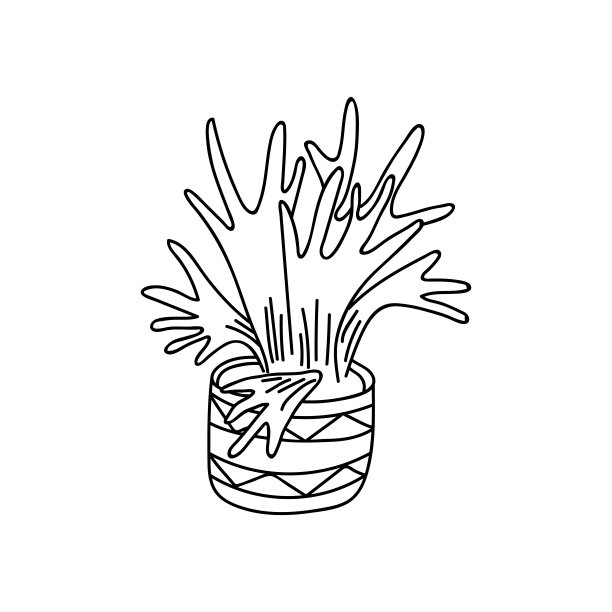 单手拉制板状铈。矢量插图在涂鸦风格。图片下载