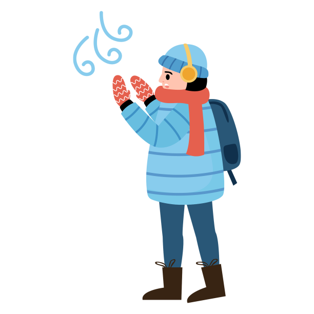 冬天冬季寒潮打哆嗦人物图片下载