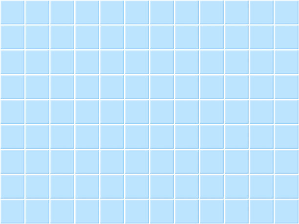 蓝色瓷砖浴室。经典陶瓷无缝图案。方形游泳池马赛克。带有柔和阴影的墙壁或地板纹理。简单的厨房或厕所背景。矢量图图片下载