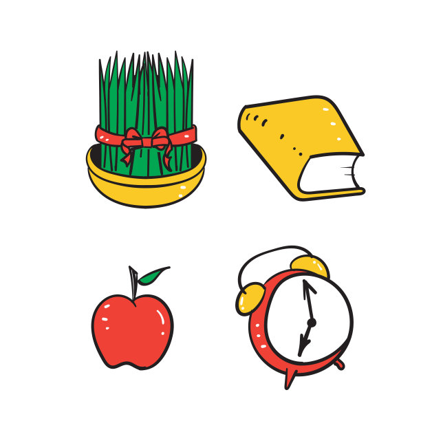 手绘涂鸦国际诺鲁孜节庆祝插画矢量图片下载