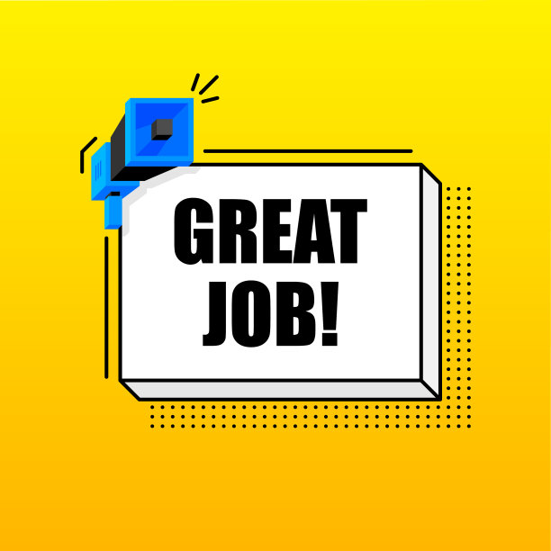 伟大的工作横幅模板营销传单图片下载