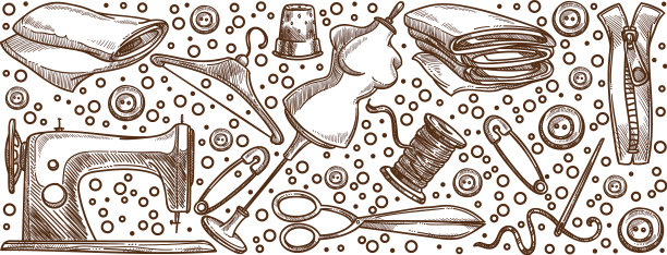 裁剪和缝纫定制服装服务图片下载