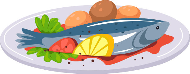 餐厅或咖啡厅的海鲜配柠檬鱼图片下载