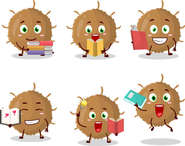 贝塔冠状病毒卡通人物的照片图片下载