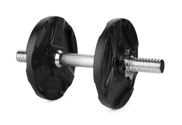 黑色的哑铃孤立图片下载