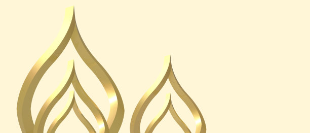 抽象背景和泰国艺术豪华旗帜概念和现代泰国传统风格在黄色。横幅，复制空间，数字，横幅，网站-3d渲染图片下载