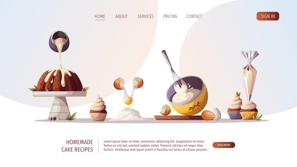 烘焙蛋糕和纸杯蛋糕的过程。烘焙、烘焙店、烹饪、甜食、甜点、糕点概念。图片下载