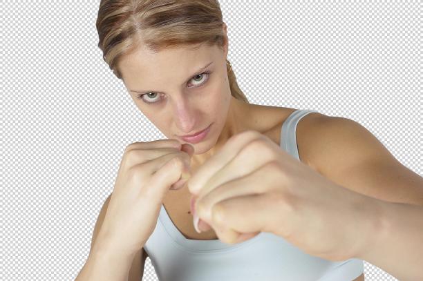 打拳的女人图片下载