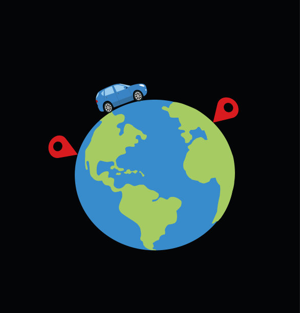 汽车环游地球图片下载