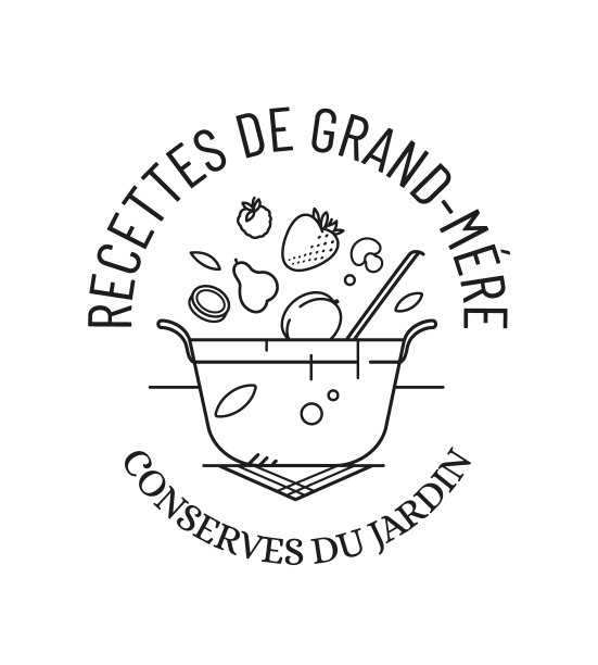 水果和蔬菜罐头的标志图片下载