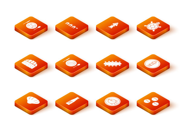 集扇贝、沙司瓶、寿司、盘黄瓜、河豚、海、章鱼、章鱼图标。向量图片下载