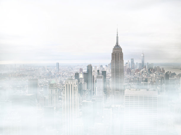 雾蒙蒙的曼哈顿图片下载