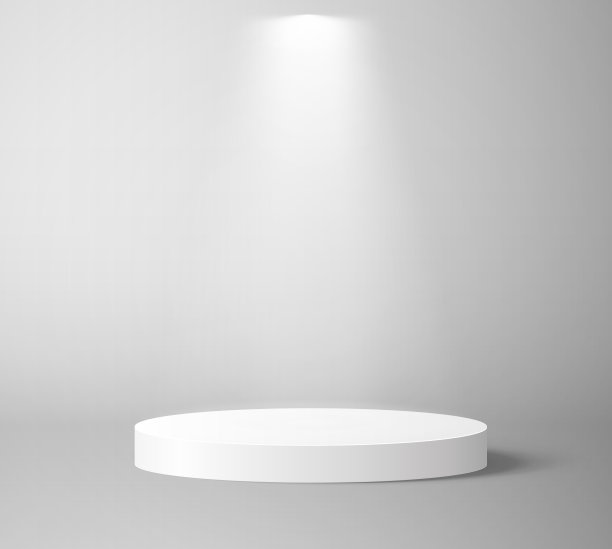 带聚光灯的舞台讲台。图片下载