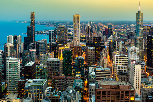 芝加哥鸟瞰图图片下载