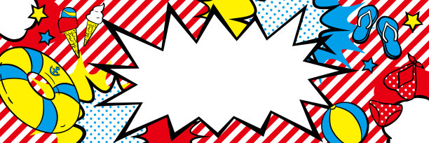 美国夏季漫画设计图片下载