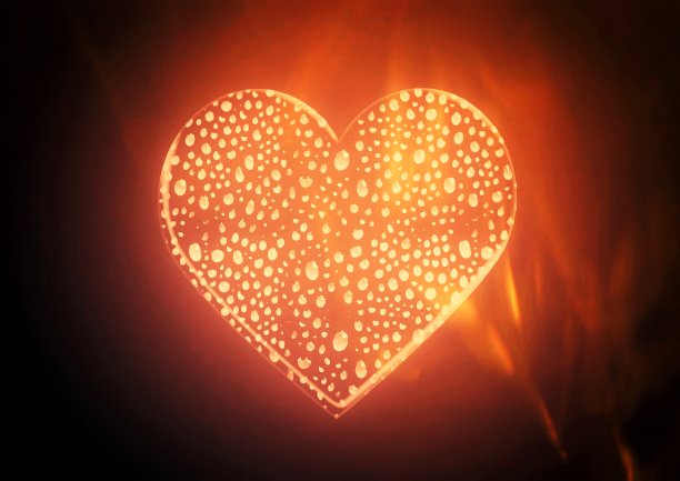 带有爱的概念的心形水插图图片下载