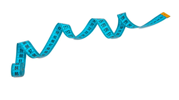 蓝色卷尺测量螺旋孤立在白色背景上图片下载