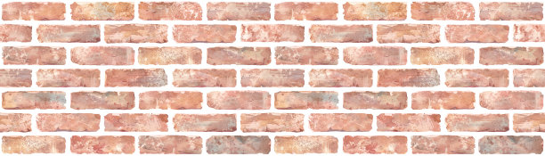 一堵砖墙的水彩插图。无缝模式。图片下载